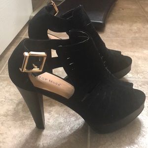 Top Moda black high heels. Size 8!
